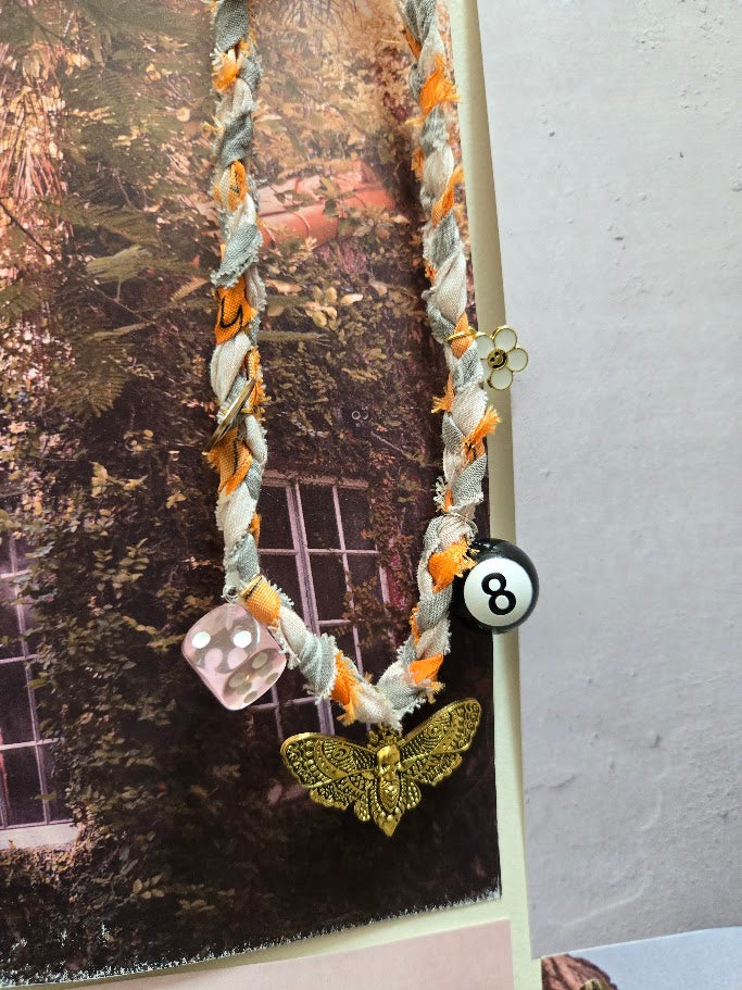 Sunset Arcade Braided Bandana Necklace
