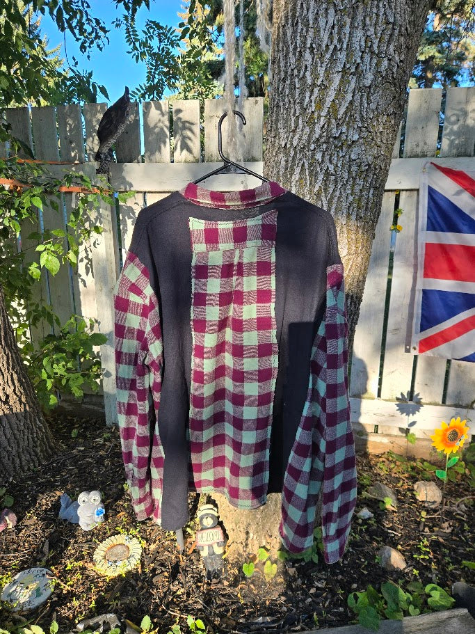 Metallica Green & Purple Upcycled Tee