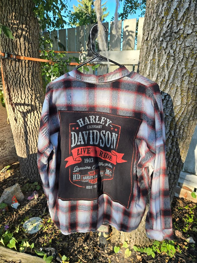 Harley Davison Flannel Pullover