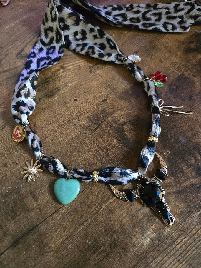 Shadow Charm Bandana Necklace