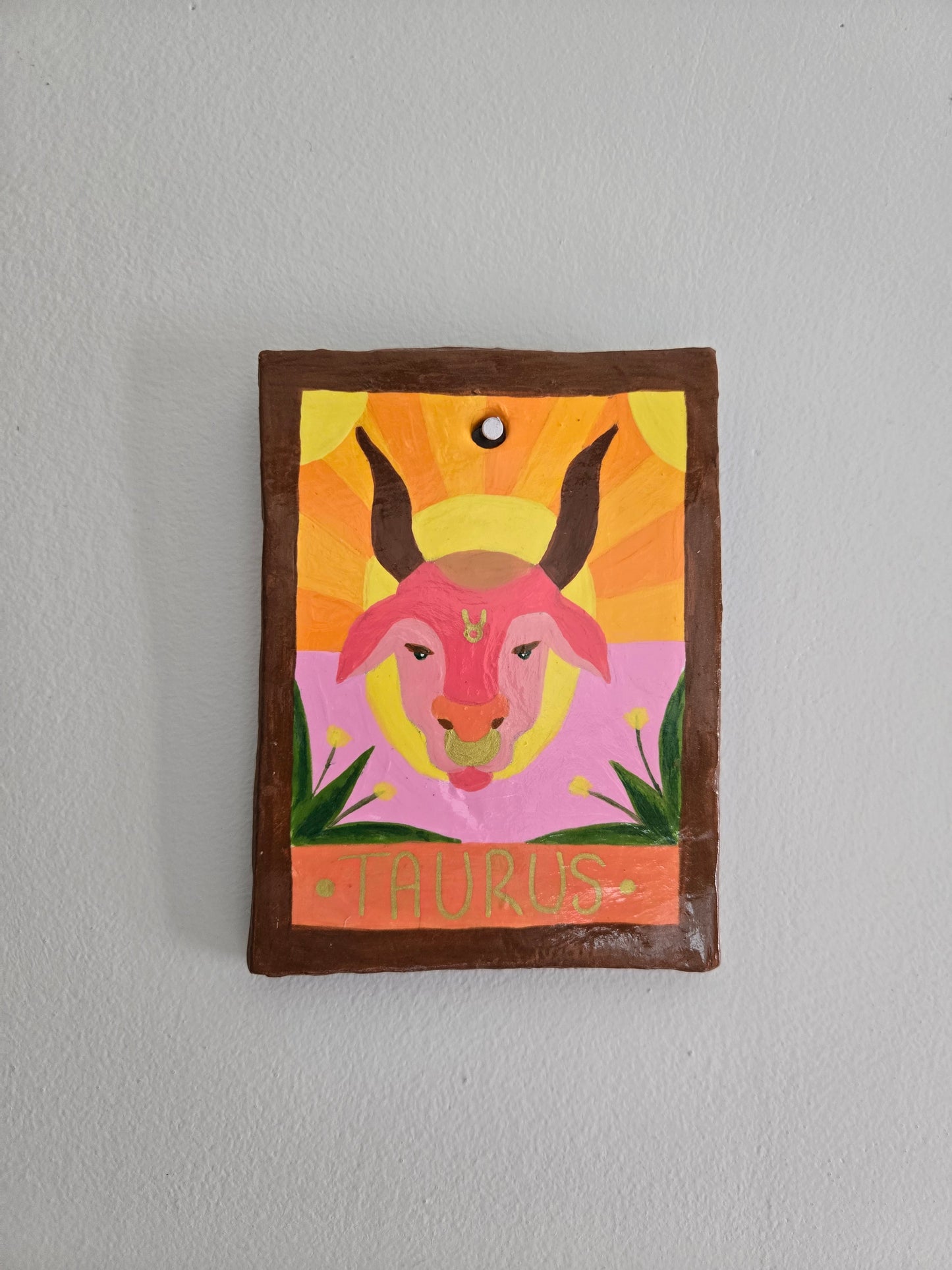 Taurus Tarot Card Wall Hanging