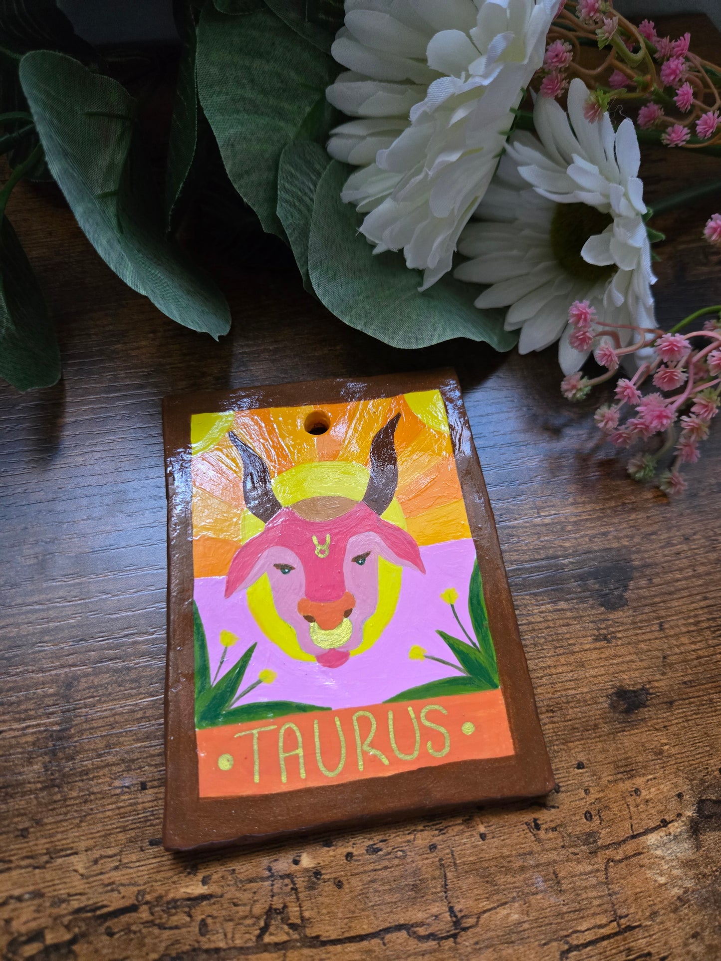 Taurus Tarot Card Wall Hanging