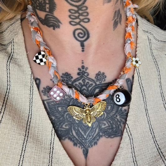 Sunset Arcade Braided Bandana Necklace