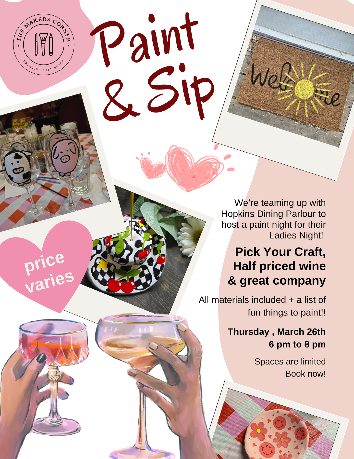 ✨ Pick Your Craft Workshop 🍷🎨