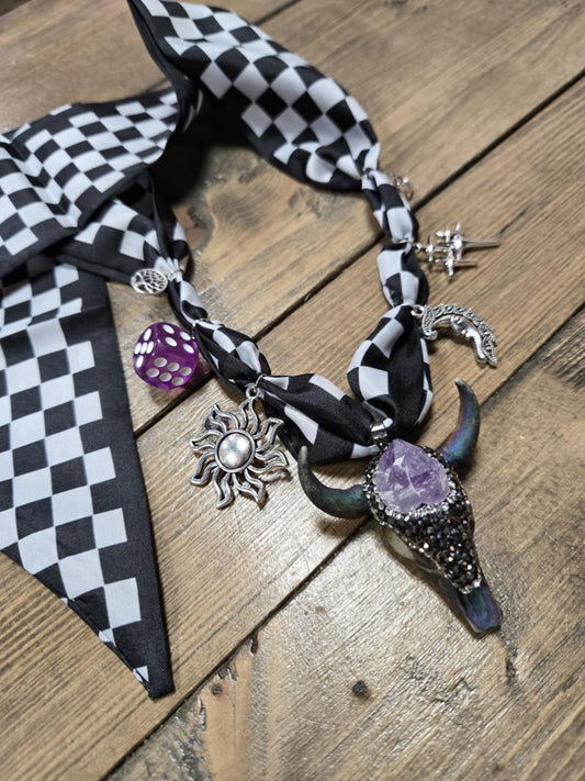 Amethyst Rodeo Queen Bandana Necklace